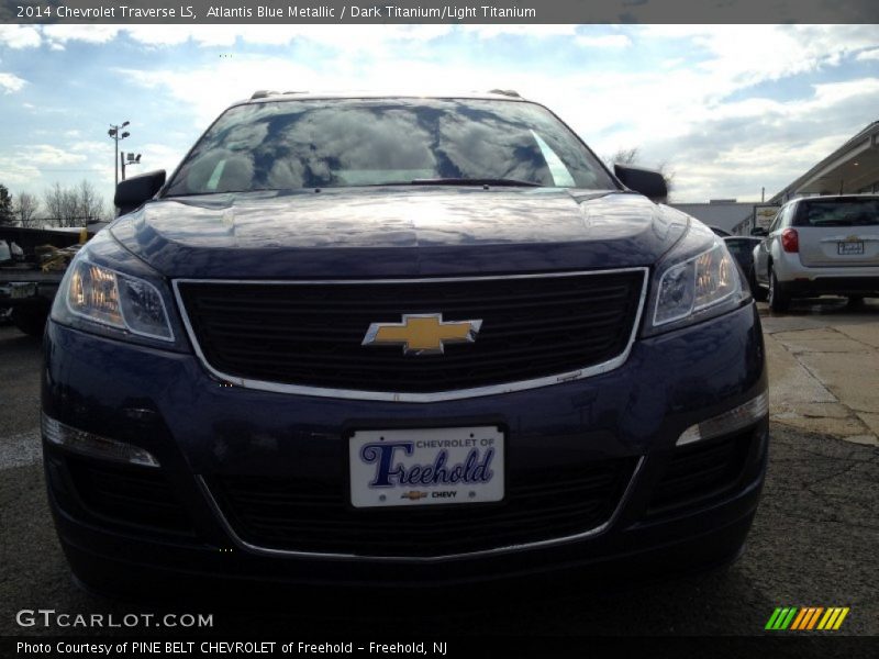 Atlantis Blue Metallic / Dark Titanium/Light Titanium 2014 Chevrolet Traverse LS