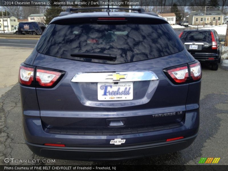 Atlantis Blue Metallic / Dark Titanium/Light Titanium 2014 Chevrolet Traverse LS