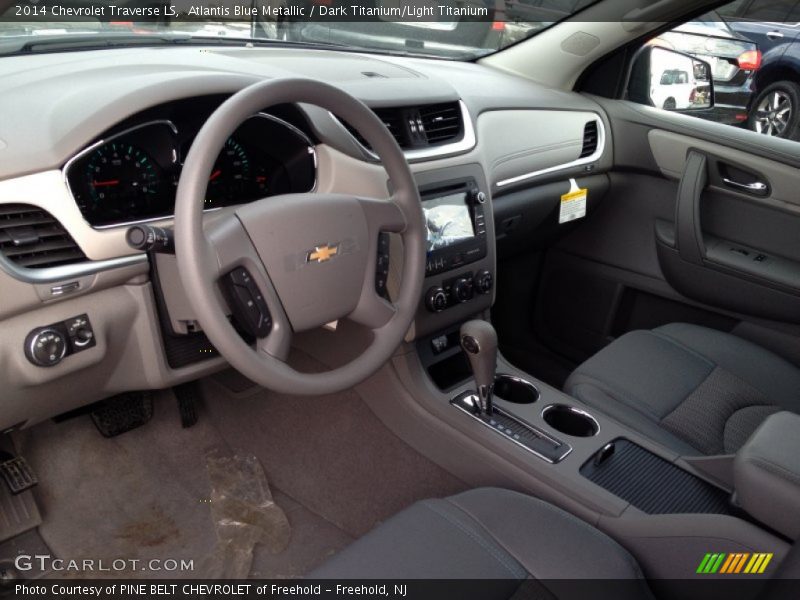 Atlantis Blue Metallic / Dark Titanium/Light Titanium 2014 Chevrolet Traverse LS