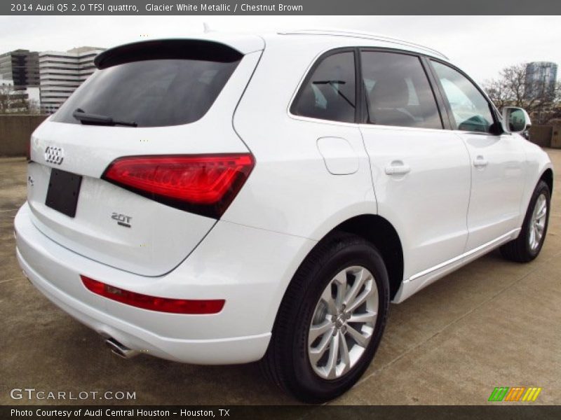 Glacier White Metallic / Chestnut Brown 2014 Audi Q5 2.0 TFSI quattro