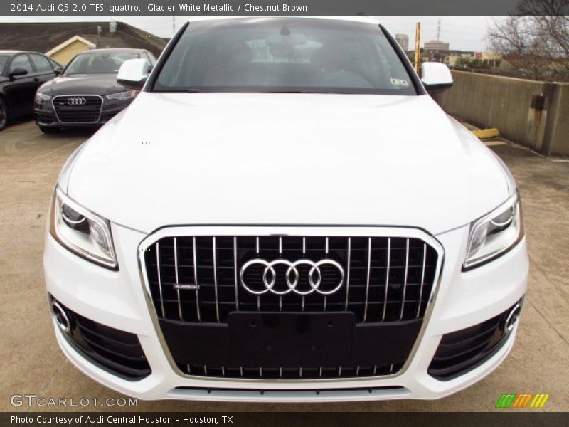 Glacier White Metallic / Chestnut Brown 2014 Audi Q5 2.0 TFSI quattro
