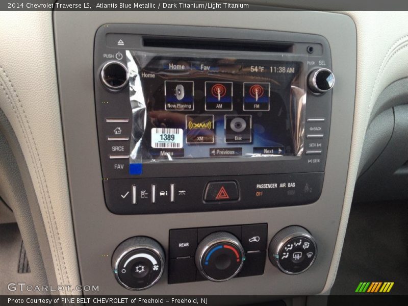 Atlantis Blue Metallic / Dark Titanium/Light Titanium 2014 Chevrolet Traverse LS