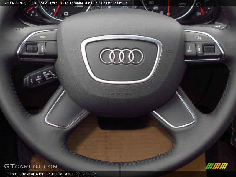 Glacier White Metallic / Chestnut Brown 2014 Audi Q5 2.0 TFSI quattro