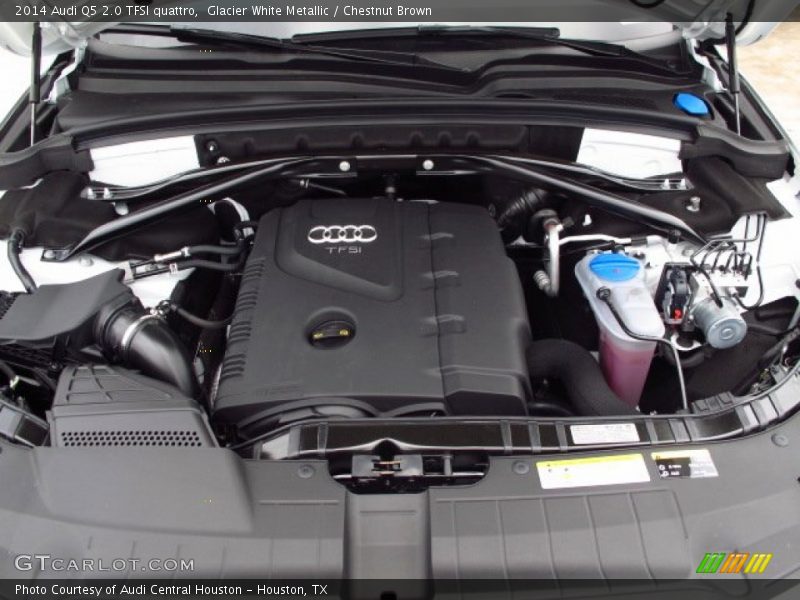 Glacier White Metallic / Chestnut Brown 2014 Audi Q5 2.0 TFSI quattro