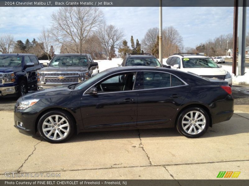 Black Granite Metallic / Jet Black 2014 Chevrolet Malibu LT