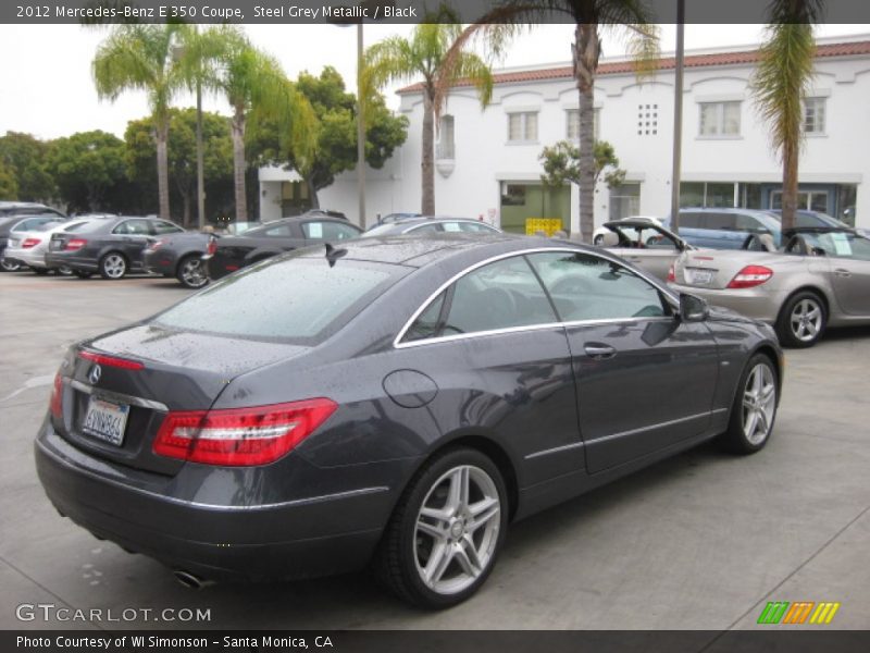 Steel Grey Metallic / Black 2012 Mercedes-Benz E 350 Coupe