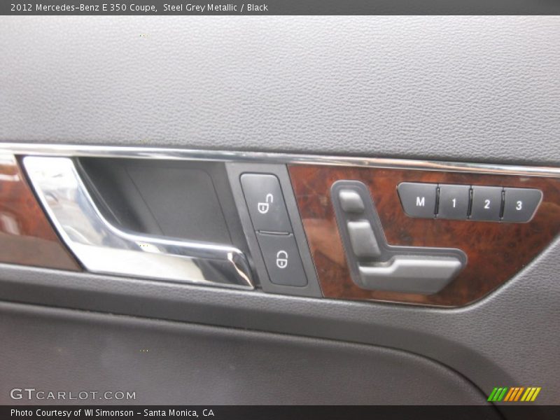 Steel Grey Metallic / Black 2012 Mercedes-Benz E 350 Coupe