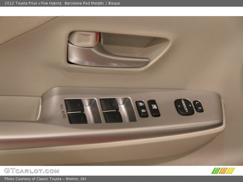 Barcelona Red Metallic / Bisque 2012 Toyota Prius v Five Hybrid