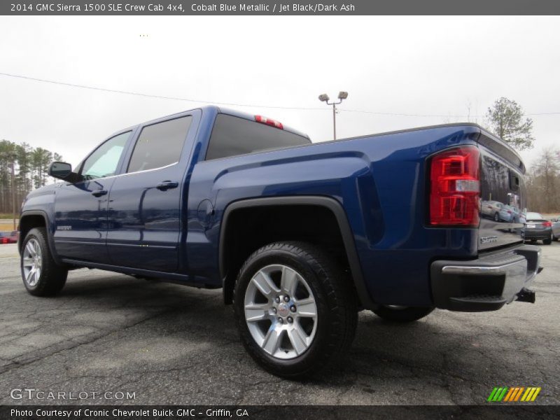 Cobalt Blue Metallic / Jet Black/Dark Ash 2014 GMC Sierra 1500 SLE Crew Cab 4x4