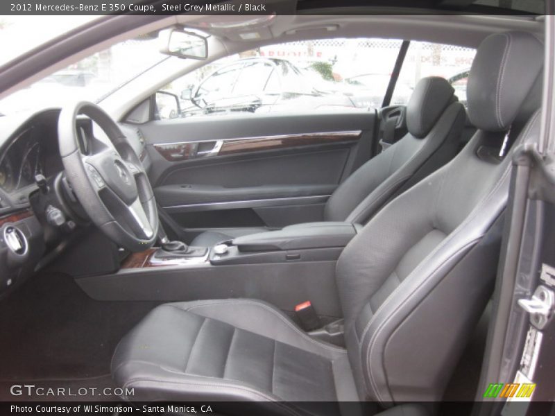 Steel Grey Metallic / Black 2012 Mercedes-Benz E 350 Coupe