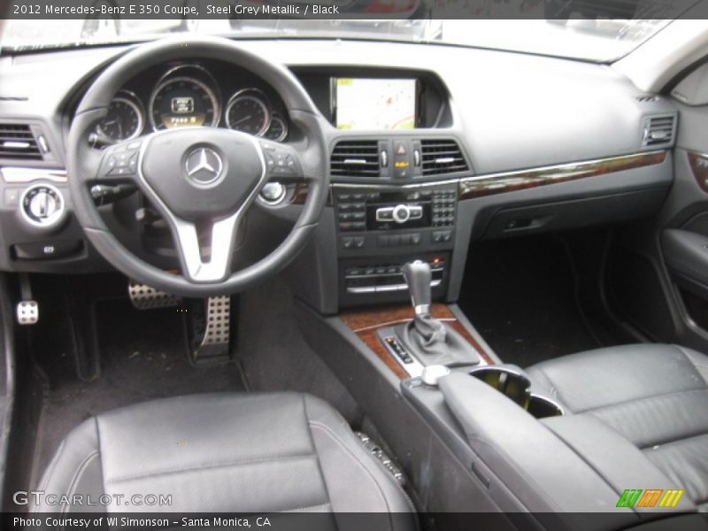 Steel Grey Metallic / Black 2012 Mercedes-Benz E 350 Coupe