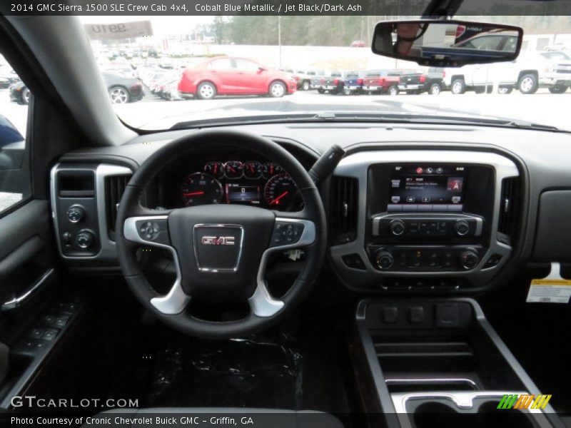 Cobalt Blue Metallic / Jet Black/Dark Ash 2014 GMC Sierra 1500 SLE Crew Cab 4x4