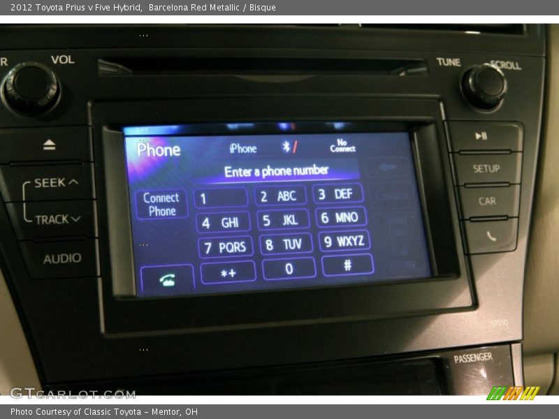 Barcelona Red Metallic / Bisque 2012 Toyota Prius v Five Hybrid