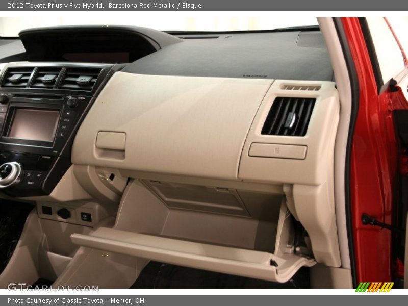 Barcelona Red Metallic / Bisque 2012 Toyota Prius v Five Hybrid