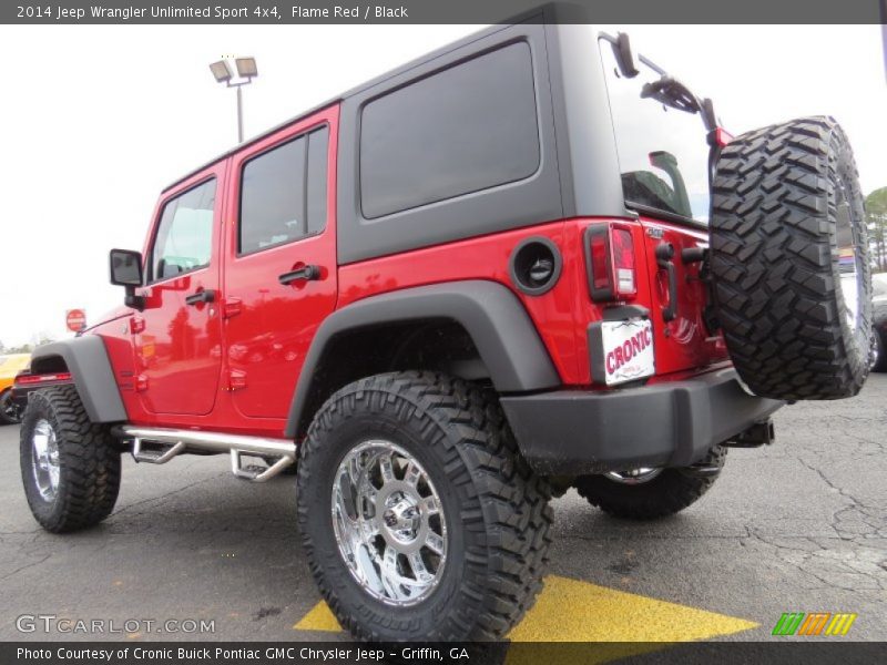 Flame Red / Black 2014 Jeep Wrangler Unlimited Sport 4x4