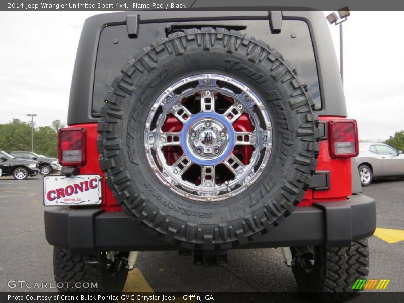 Flame Red / Black 2014 Jeep Wrangler Unlimited Sport 4x4