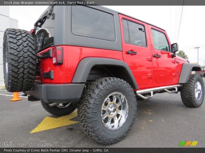 Flame Red / Black 2014 Jeep Wrangler Unlimited Sport 4x4
