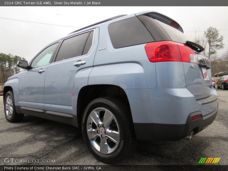 Silver Sky Metallic / Jet Black 2014 GMC Terrain SLE AWD