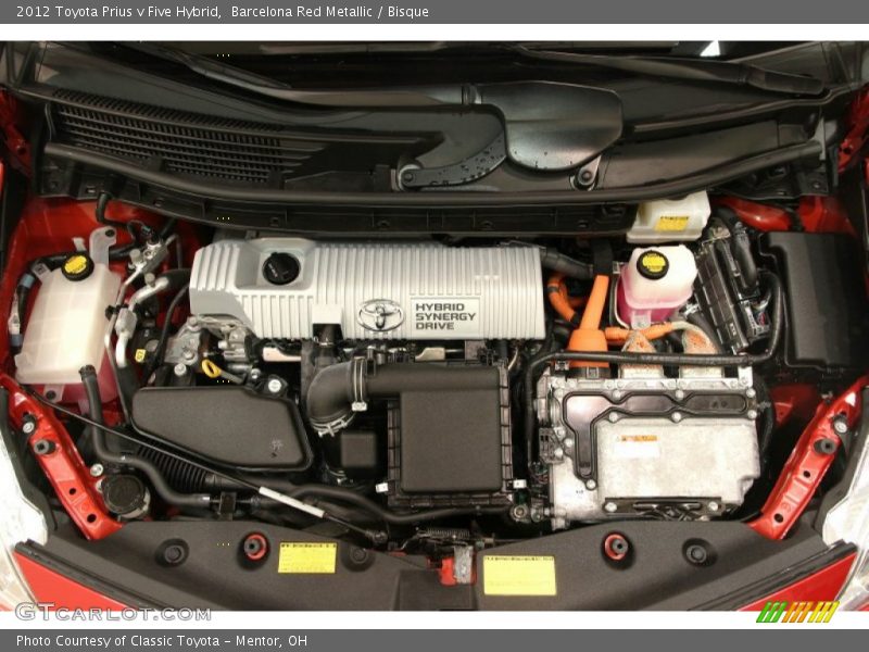 Barcelona Red Metallic / Bisque 2012 Toyota Prius v Five Hybrid