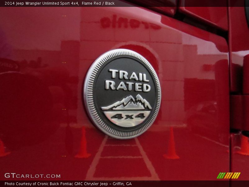 Flame Red / Black 2014 Jeep Wrangler Unlimited Sport 4x4