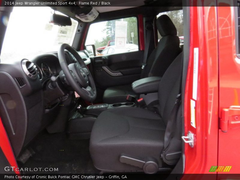 Flame Red / Black 2014 Jeep Wrangler Unlimited Sport 4x4
