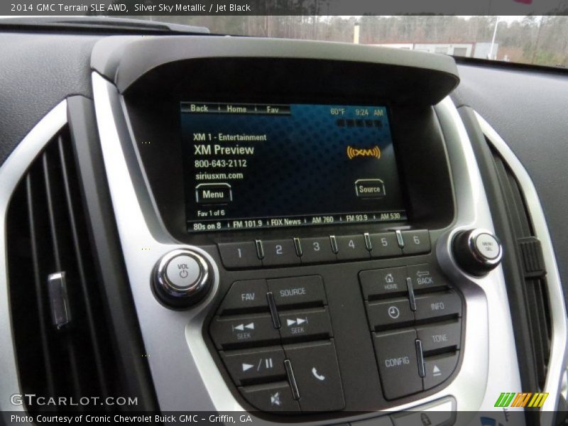Silver Sky Metallic / Jet Black 2014 GMC Terrain SLE AWD