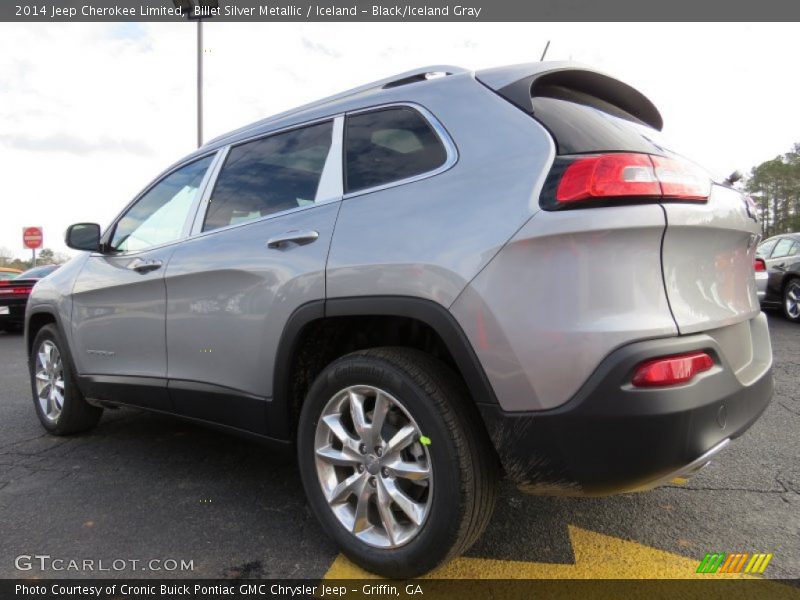 Billet Silver Metallic / Iceland - Black/Iceland Gray 2014 Jeep Cherokee Limited