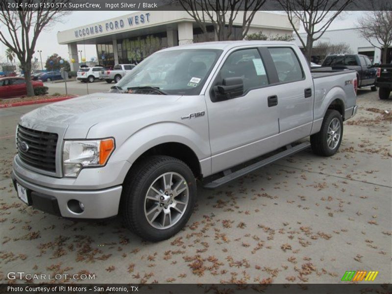 Ingot Silver / Black 2014 Ford F150 STX SuperCrew