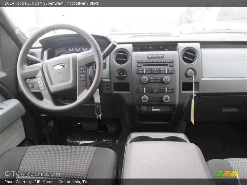 Ingot Silver / Black 2014 Ford F150 STX SuperCrew