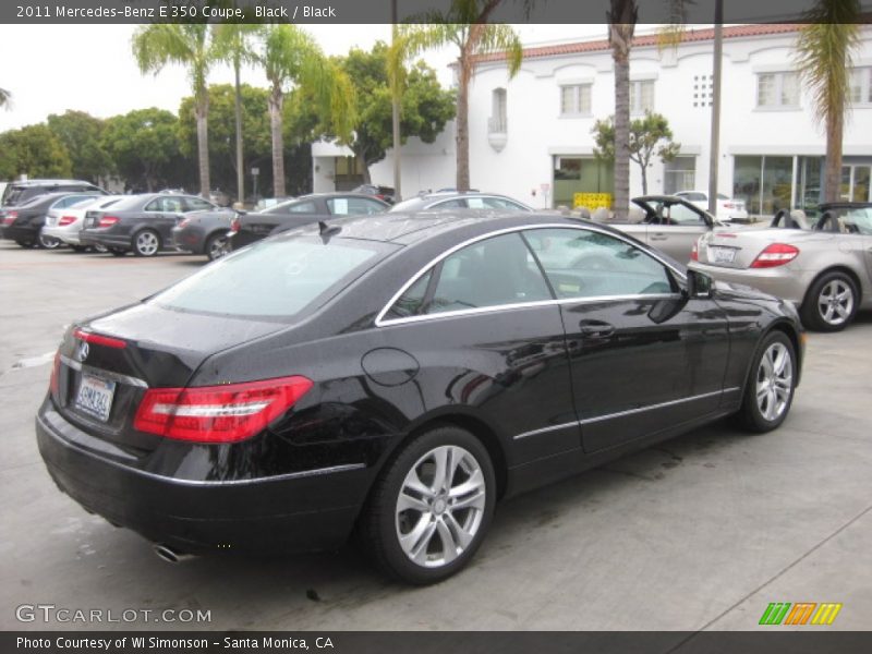 Black / Black 2011 Mercedes-Benz E 350 Coupe