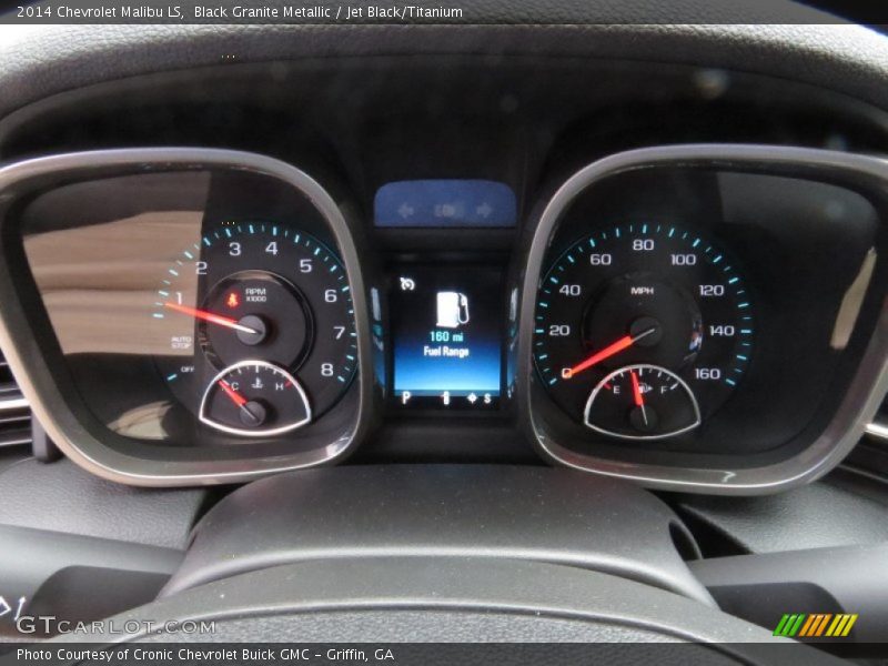 Black Granite Metallic / Jet Black/Titanium 2014 Chevrolet Malibu LS