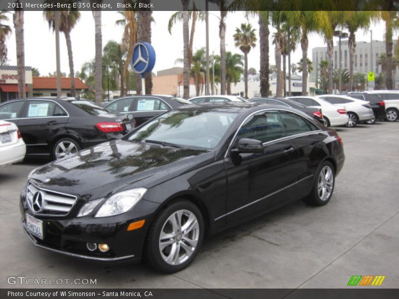 Black / Black 2011 Mercedes-Benz E 350 Coupe
