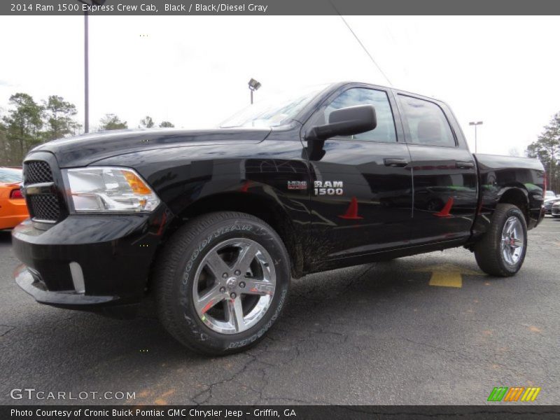 Black / Black/Diesel Gray 2014 Ram 1500 Express Crew Cab