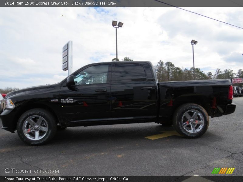 Black / Black/Diesel Gray 2014 Ram 1500 Express Crew Cab