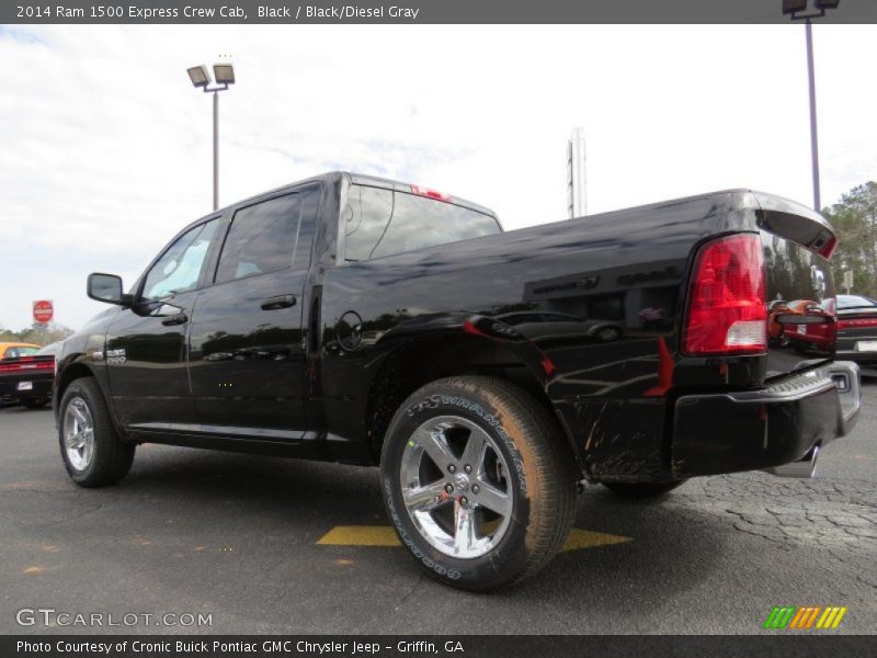 Black / Black/Diesel Gray 2014 Ram 1500 Express Crew Cab