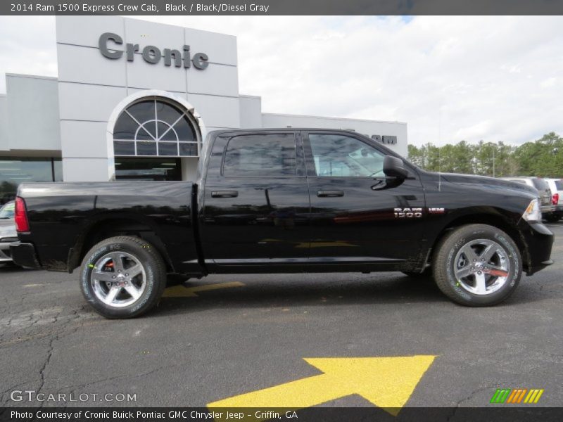 Black / Black/Diesel Gray 2014 Ram 1500 Express Crew Cab