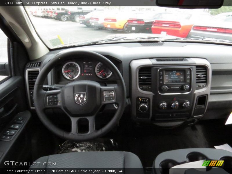 Black / Black/Diesel Gray 2014 Ram 1500 Express Crew Cab