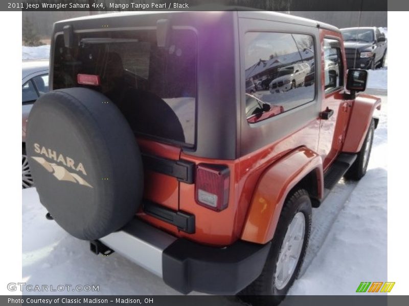 Mango Tango Pearl / Black 2011 Jeep Wrangler Sahara 4x4