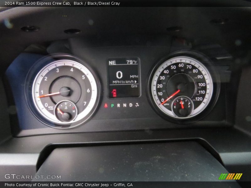 Black / Black/Diesel Gray 2014 Ram 1500 Express Crew Cab