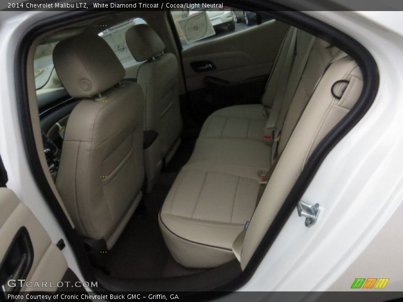 White Diamond Tricoat / Cocoa/Light Neutral 2014 Chevrolet Malibu LTZ