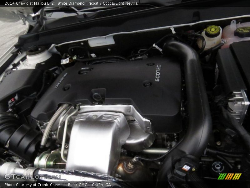 White Diamond Tricoat / Cocoa/Light Neutral 2014 Chevrolet Malibu LTZ
