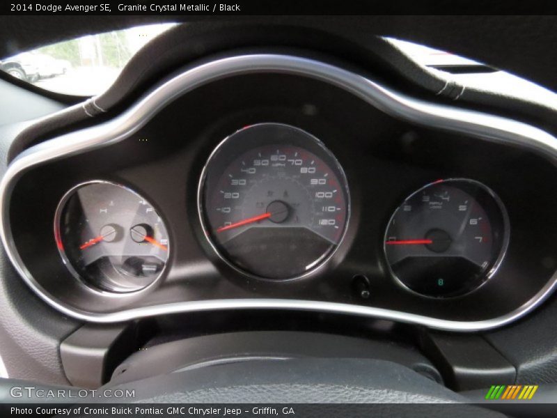 Granite Crystal Metallic / Black 2014 Dodge Avenger SE