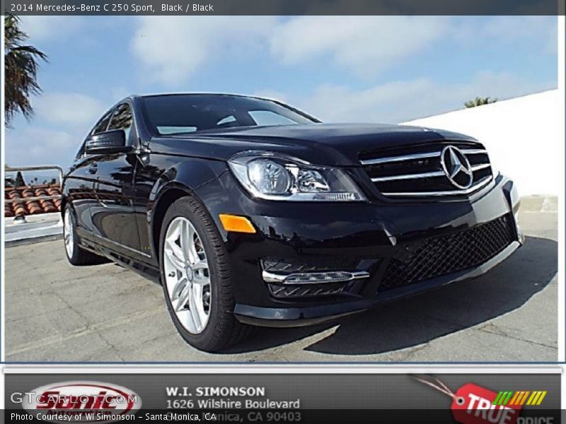 Black / Black 2014 Mercedes-Benz C 250 Sport