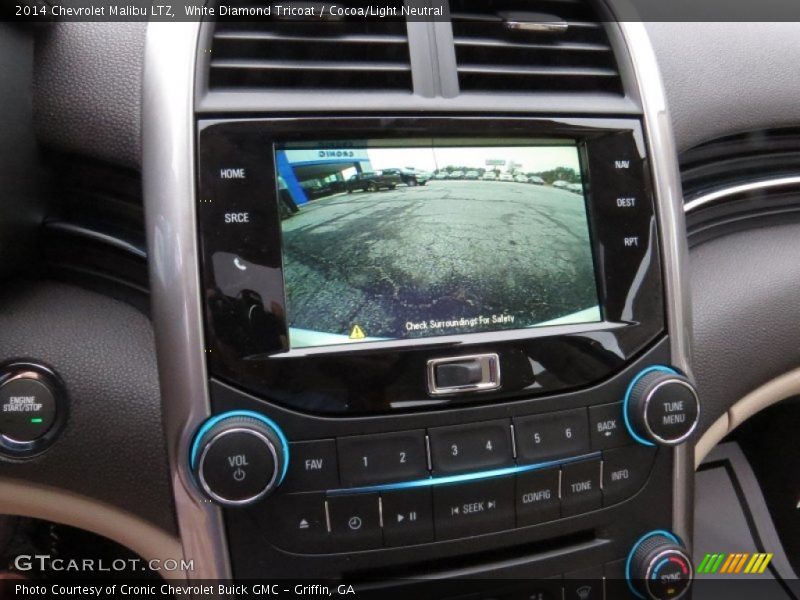 White Diamond Tricoat / Cocoa/Light Neutral 2014 Chevrolet Malibu LTZ