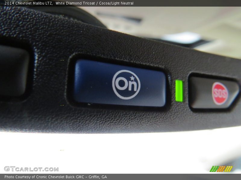 White Diamond Tricoat / Cocoa/Light Neutral 2014 Chevrolet Malibu LTZ