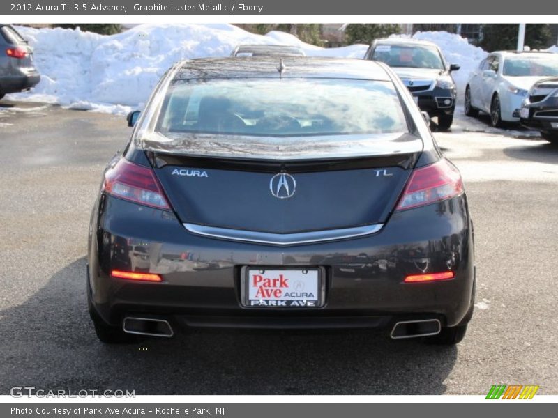 Graphite Luster Metallic / Ebony 2012 Acura TL 3.5 Advance