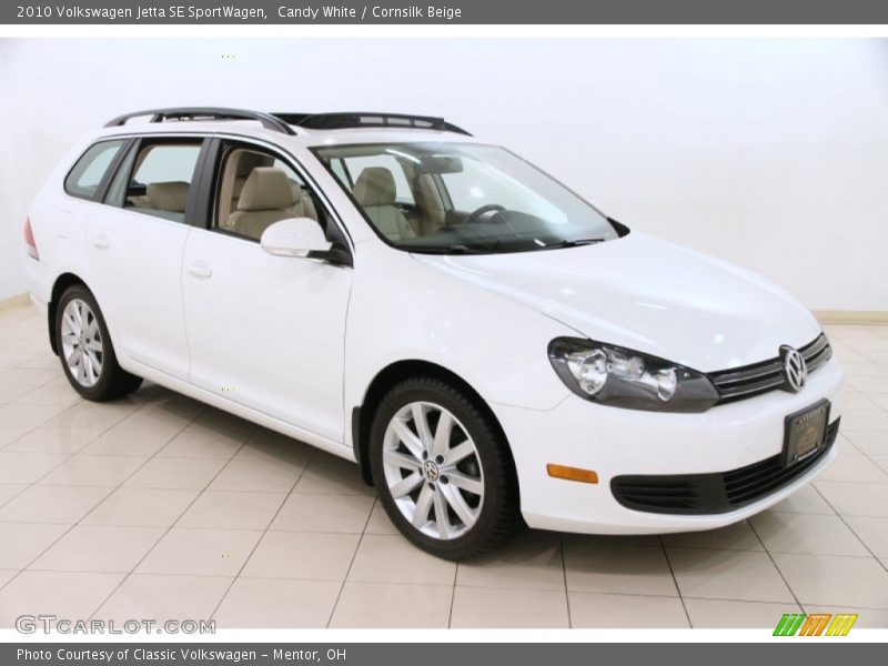 Candy White / Cornsilk Beige 2010 Volkswagen Jetta SE SportWagen