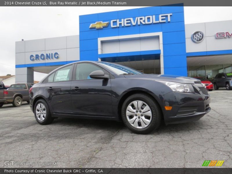 Blue Ray Metallic / Jet Black/Medium Titanium 2014 Chevrolet Cruze LS