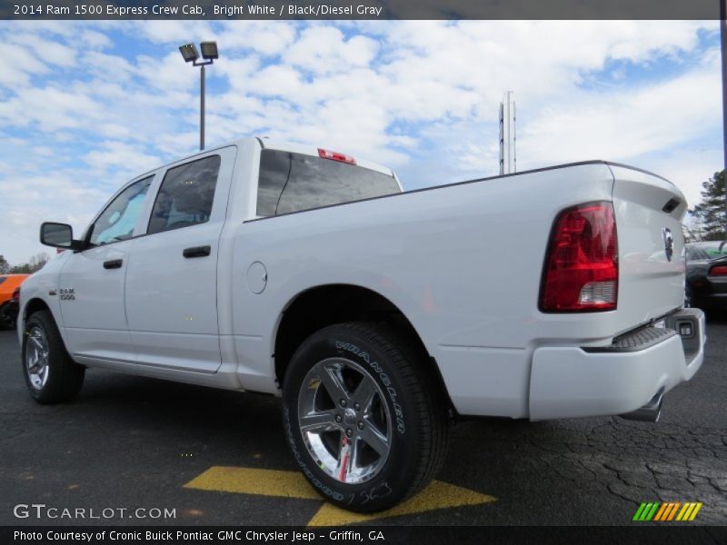 Bright White / Black/Diesel Gray 2014 Ram 1500 Express Crew Cab