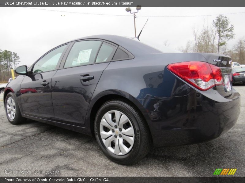 Blue Ray Metallic / Jet Black/Medium Titanium 2014 Chevrolet Cruze LS